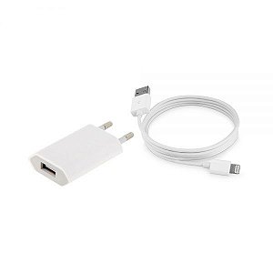 Kit 2x1 Cabo + Carregador 1a Iphone 5/6/7 XC-KIT-IPH5 X-CELL DS TOOLS