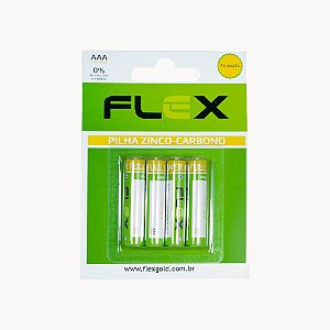 Pilha "AAA" Zinco FX- AAAZ4 Cartela com 4 Unidades  X-CELL  DS TOOLS
