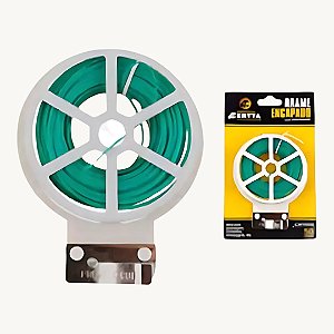 Arame Encapado 50 Metros com Cortador de Metal Ideal para Jardinagem e Consertos - FNY-10