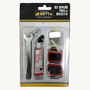 KRB-01 - KIT DE REPAROS REMENDO PARA PNEU DE BICICLETA 12 peças  - Ótima qualidade, excelente preço