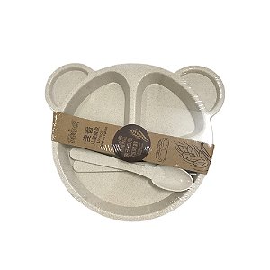 Prato Infantil Bebê - Não pode ser usado no microondas KRI 35 BEGE