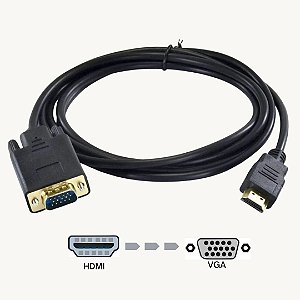 Cabo HDMI para VGA