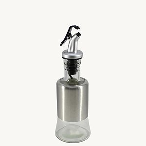 Galheteiro de Vidro Revestido em Inox para Azeite ou Vinagre 200ml - HM9300