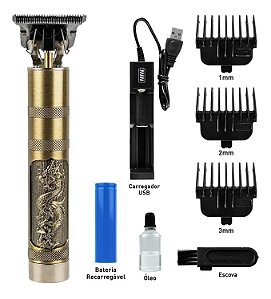 Máquina de Cortar Cabelo Aparador Profissional Bateria Recarregável  - MAG-013
