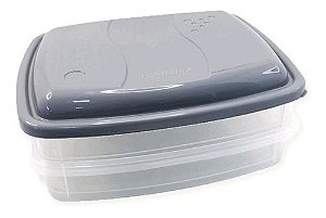 Porta Frios Rainha com 2 Bandejas Tampa Colorida - 932