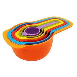 Colheres Medidoras - 6 Peças Medida Bolo Cozinha Confeitaria e etc MDD-01