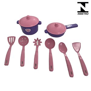 Brinquedo Infantil Cozinha Panelinhas e Utensílios 10 Peças - 3110