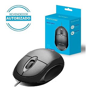 Mouse Box Óptico Multilaser com Fio Lacre Original USB Preto - M0255