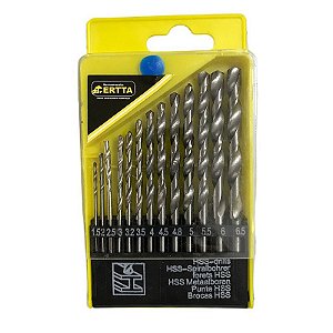 Brocas para Metal Conjunto com 13 Peças - Ótima Qualidade, Excelente Preço - BRO-09