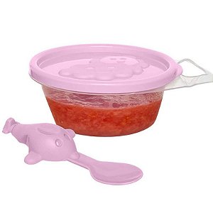 Kit Papinha Jaguar 02pçs Pote 290ml + Colher de Avião BPA FREE - 7739