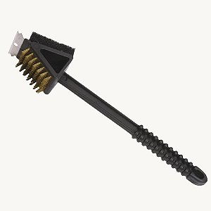 Escova de Aço BBQ para Limpar Grelha de Churrasco 2 Lados - HM9003