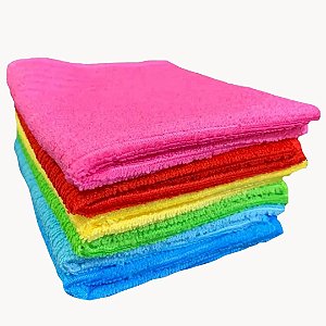 Kit com 5 Flanelas em Microfibra para Limpeza em Geral - AG8267