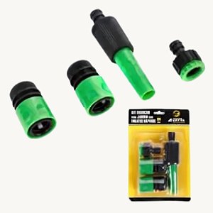 Kit Conjunto Bocal Para Mangueira com 4 Peças Jardinagem - PMA-12