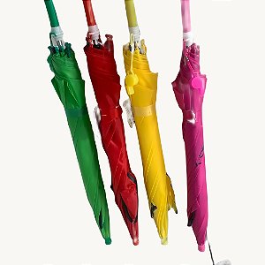 Guarda Chuva Sombrinha Infantil com Orelhinha e Apito Diversas Cores - RJS01717