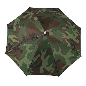 Chapéu Guarda-Chuva Camuflado Protetor Camping Passeio Pesca Praia - 5757