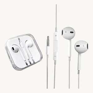 Fone de Ouvido P2 Branco Alta Qualidade de Som - KA-701