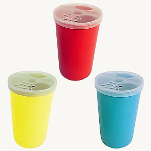 Farinheiro/Queijeira de Plástico Premium Diversas Cores - 7044