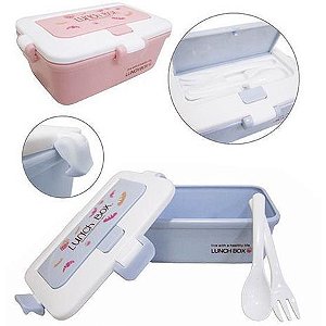 Marmita de Plástico Retangular com talher + trava lateral - 5062