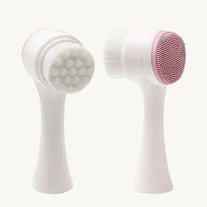 Escova Facial Limpeza Massageadora Esfoliante 2 em 1 - DT1408