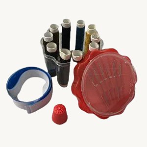 Kit Costura 24 Peças com Estojo Pequenos Reparos Leve na Bolsa ou Viagem KCOS-09