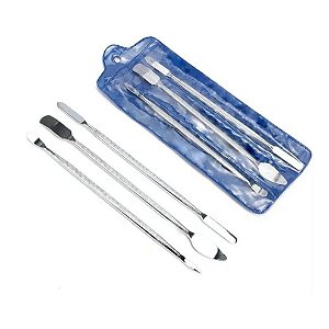 Kit 3 em 1 Espátulas Inox Multiuso Para Celular