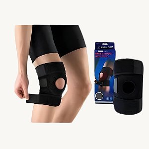 Joelheira de Compressão Suporte Protetor de Joelho Elástico - AG8457
