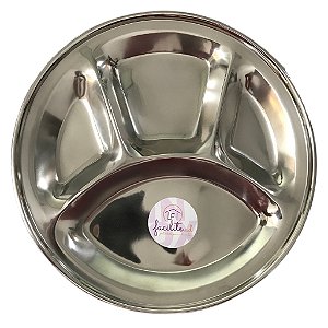 Petisqueira de Inox 29x2cm - com 4 divisórias - MX-3070