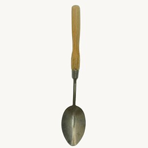 Colher De Metal Com Cabo De Madeira 28cm - Phael