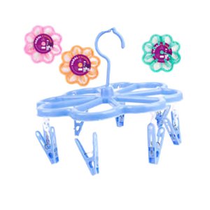 Varal Portátil Flor Plástico 8 Grampos 23cm - VARS-13