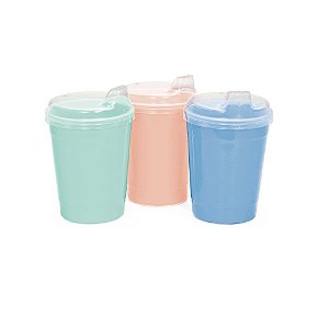 Copo Infantil Com Tampa ErcaPlast 400ml - 1071