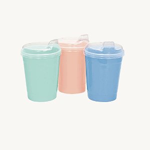 Copo Infantil com Tampa ErcaPlast 400ml - 1071