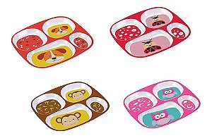 Prato Infantil Melamina com Divisórias - IZ2454/IZ2453