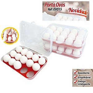 Organizador Porta Ovos 15 Cavidades - Keita - OVO15