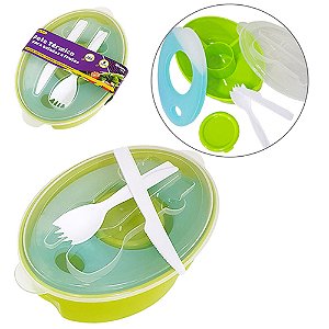Pote Térmico para Saladas e Frutas com Talheres - Western - PO-02
