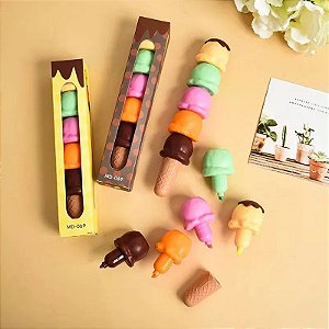 Marca Texto Sorvete 5 Cores