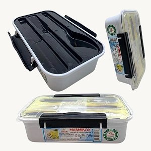 Marmita com Travas e Talheres 780ml - Nitron - 124