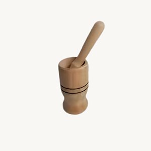 Pilão Com Socador De Madeira 10cm - Alves - 75