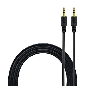 Cabo Auxiliar P2xP2 90° Para Todos Eletrônicos 1.5M/3M/5M  -  XC-P2-9A/B/C