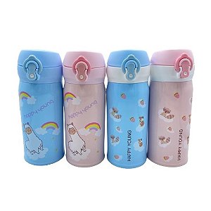 Garrafa Térmica De Inox Infantil Bico De Silicone 350ml - AG3049
