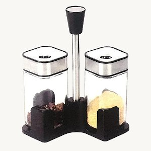 Jogo Saleiro De Vidro 2 Potes - HM9304