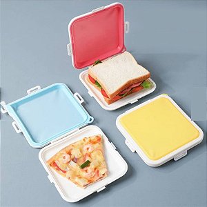 Sanduicheira com Tampa de Silicone e Travas Laterais  B-1262