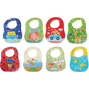 Babador Infantil Impermeável Estampa Bichinhos - ZB325