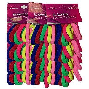Elástico Xuxinha De Cabelo Rabicó Colorida 72pçs - BS1073