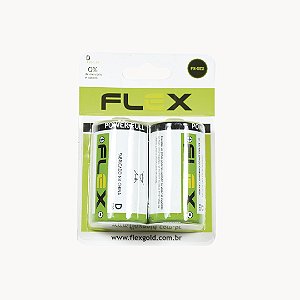 Bateria Zinco-Carbono Tamanho D 1.5V R20 - FX-DZ2