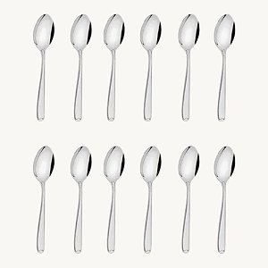 Colher De Café De Inox 12 Unidades 9,5cm - Original