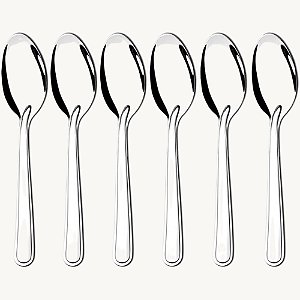 Colher De Mesa De Inox 6 Unidades 19cm - TOP0756