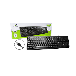 Teclado USB Preto Slim ABNT PTBR  XC-TEC-01   X-Cell