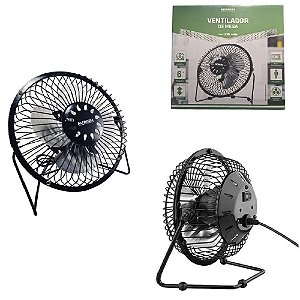 Ventilador De Mesa Usb Com 4 Pás Potente E Silencioso - AL12004