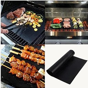 Manta Grill para Churrasco Chapa Grelha Antiaderente 40x33cm - CK5533