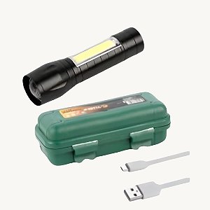 Lanterna de Emergência Carregador USB 9,5cm - FMA065